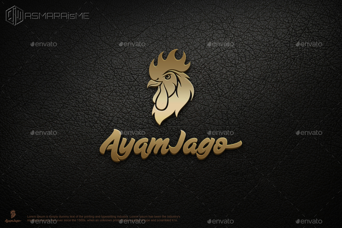 Ayam Jago Rooster Logo by ASMARAisME GraphicRiver